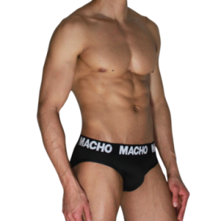 MACHO - MCH007 SLIP CLÁSSICO PRETO + PRETO M