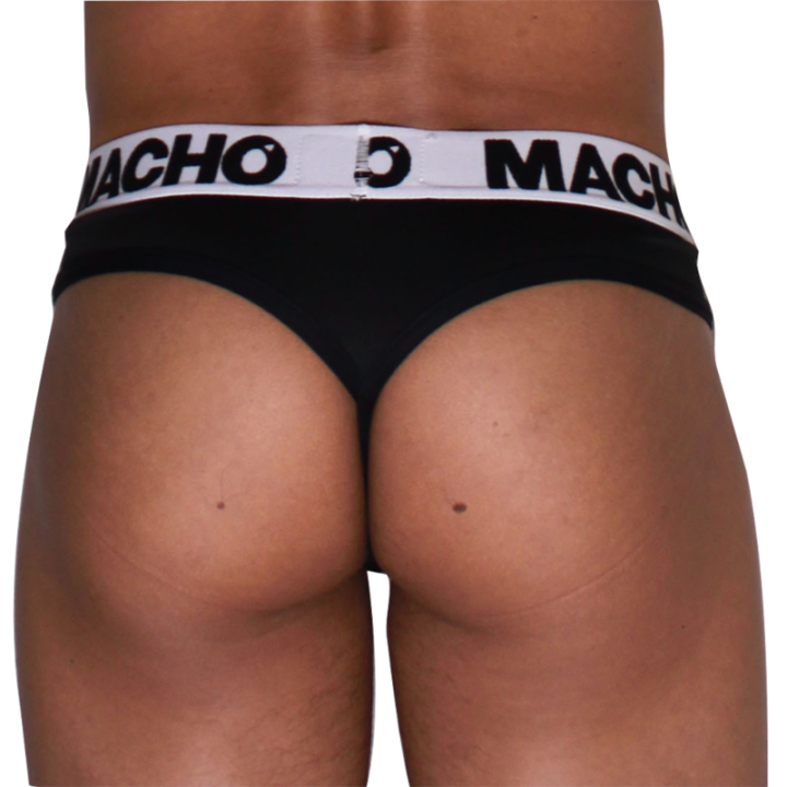 MACHO - MTG002 PRETO/CALÇA TANGAL PRETA S