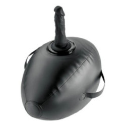 FETISH FANTASY SERIES - BODY DOCK BOLA DE AMOR INFLÁVEL COM DILDO PRETA 41,9 CM