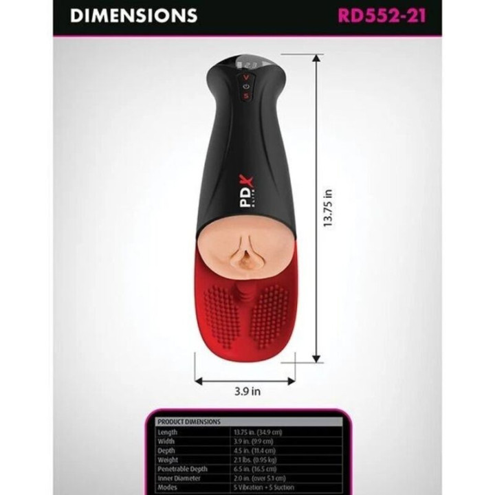 PDX ELITE - FUCK-O-MATIC PRO XL MASTURBADOR AUTOMÁTICO 42 CM