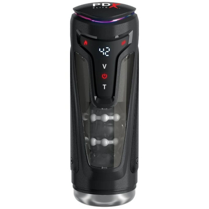 PDX ELITE - MOTO-BATOR PRO MASTURBADOR AUTOMÁTICO COM VIBRAÇÃO E AQUECIMENTO 26.5 CM