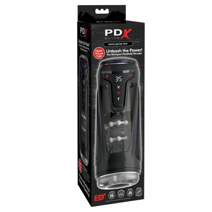 PDX ELITE - MOTO-BATOR PRO MASTURBADOR AUTOMÁTICO COM VIBRAÇÃO E AQUECIMENTO 26.5 CM