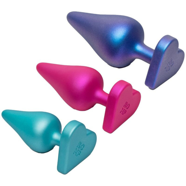 ROMP - KIT DE TREINAMENTO ANAL LUSTER P/M/G COM BASE EM FORMATO DE CORAÇÃO