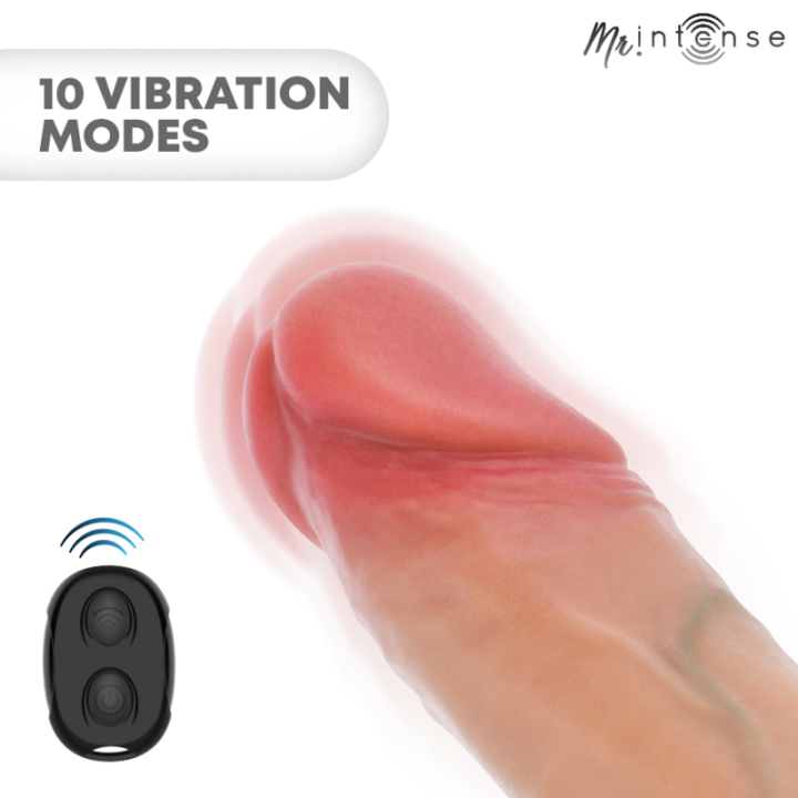 MR INTENSE - ARNOLD CAPA VIBRATÓRIA ULTRA-REALISTA PARA PÊNIS M 14.5 CM -Ø- 4 CM