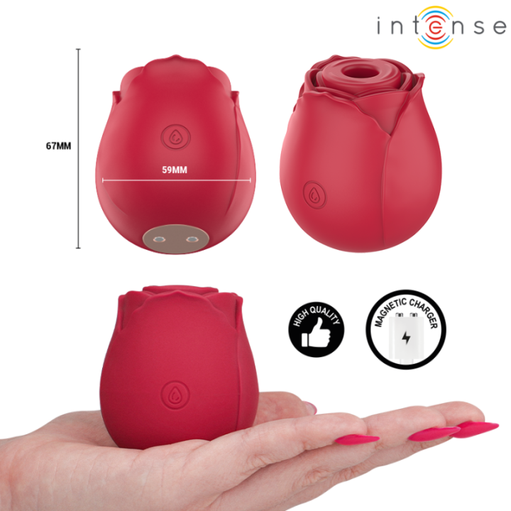 INTENSE - CAMELLIA SUCÇÃO CLITORIAL ROSE BY WAVES BORDEAUX