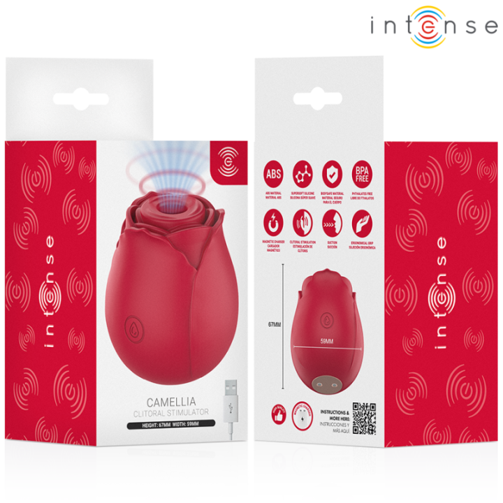 INTENSE - CAMELLIA SUCÇÃO CLITORIAL ROSE BY WAVES BORDEAUX