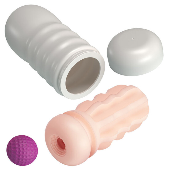 PRETTY LOVE - MASTURBADOR VAGINAL COM VENTOSA E TEXTURAS INTERNAS