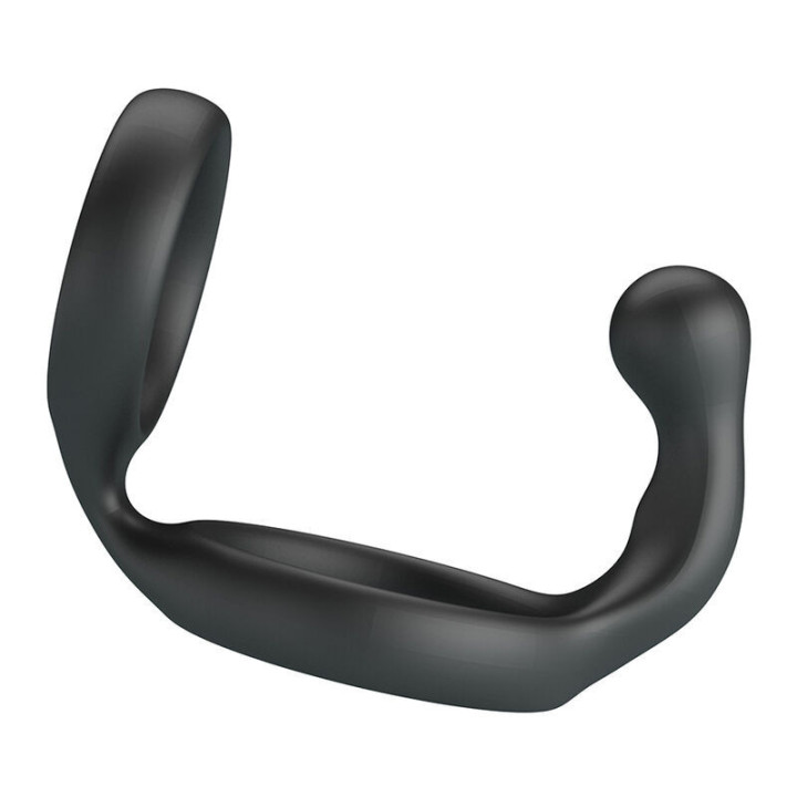 CRAZY BULL - ANEL DUPLO FLORIAN PARA PÊNIS E TESTÍCULOS PRETO