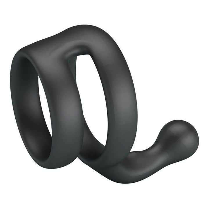 CRAZY BULL - ANEL DUPLO PARA PÊNIS E TESTÍCULOS YANCY PRETO