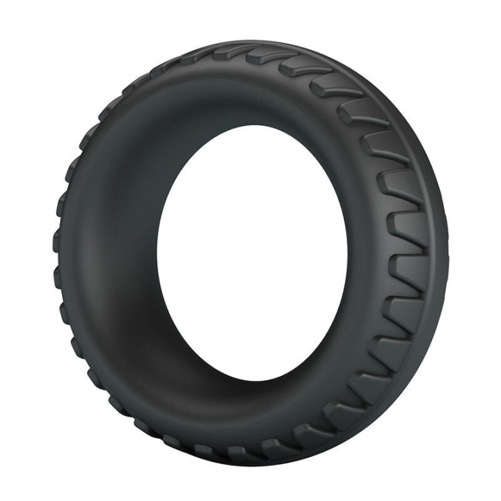 CRAZY BULL - ANEL PENIANO DE SILICONE TEXTURIZADO MERRITT PRETO