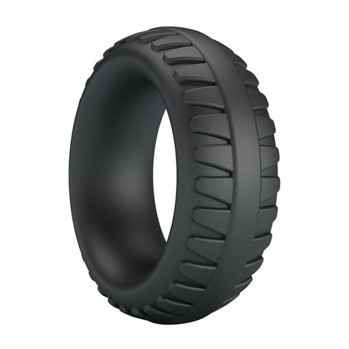 CRAZY BULL - ANEL PENIANO DE SILICONE TEXTURIZADO MERRITT PRETO