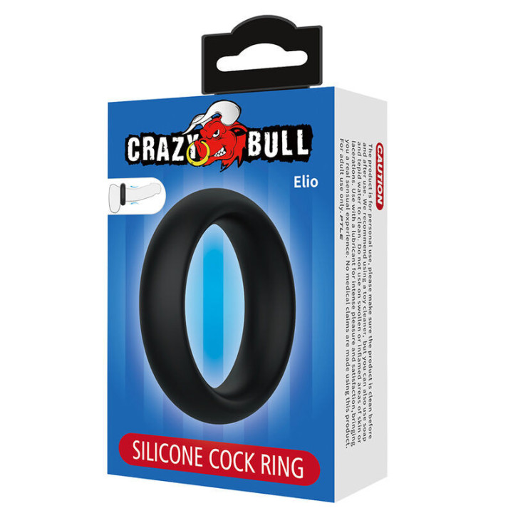 CRAZY BULL - ELIO ANEL PENIANO DE SILICONE PRETO