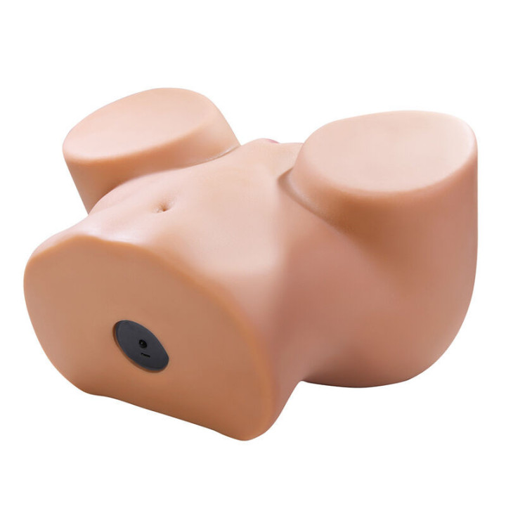 CRAZY BULL - JULIA XXL MASTURBADOR VIBRATÓRIO DUPLO VAGINAL E ANAL FLESH