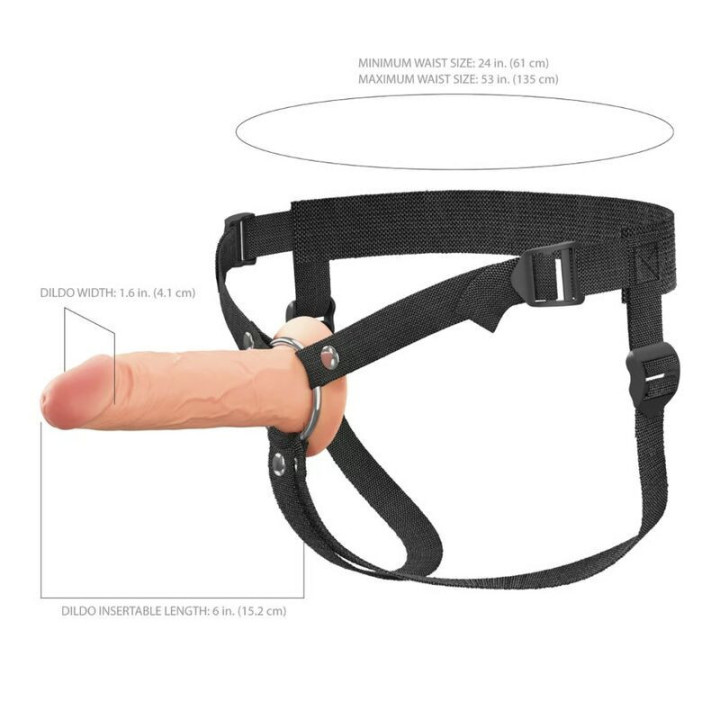 FANTASY X-TENSIONS ELITE - STRAP-ON DE SILICONE OCO DE 15.2 CM