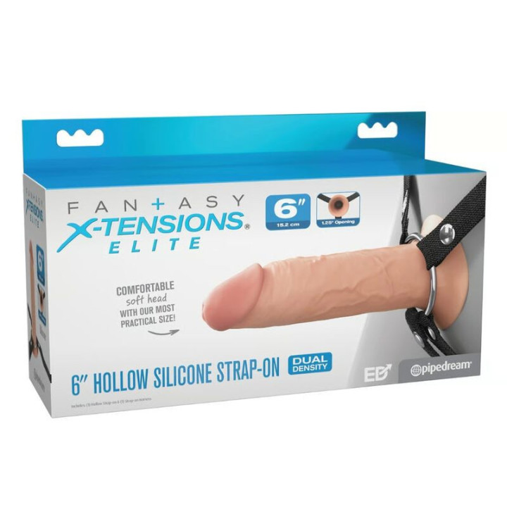 FANTASY X-TENSIONS ELITE - STRAP-ON DE SILICONE OCO DE 15.2 CM
