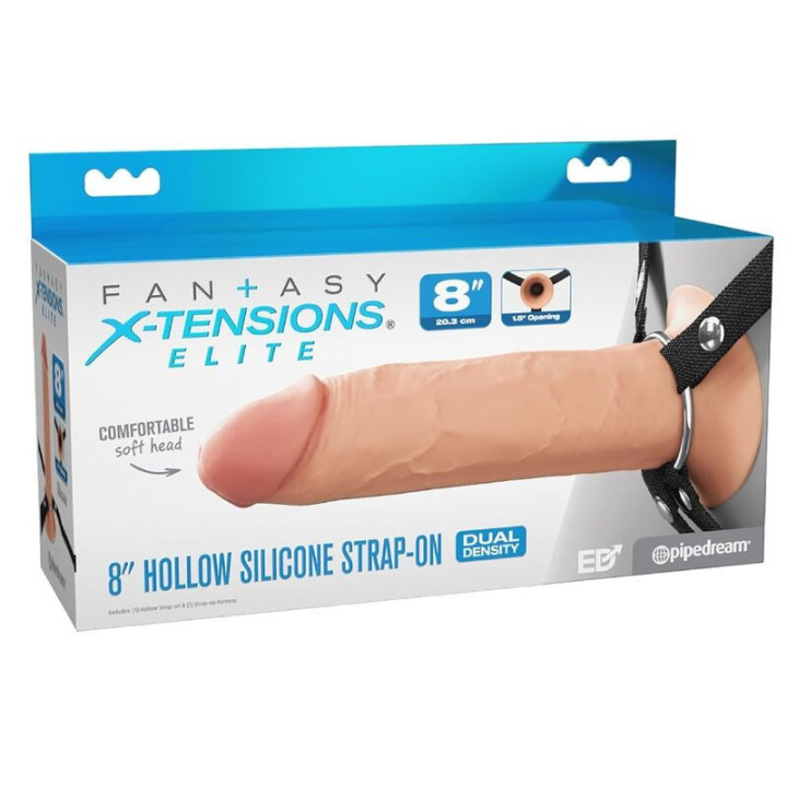 FANTASY X-TENSIONS ELITE - STRAP-ON DE SILICONE OCO DE 20.3 CM