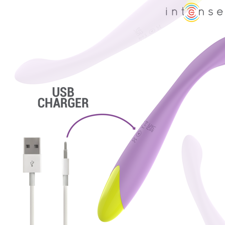 INTENSE - LUCCA ESTIMULADOR DE PONTO G FLEXÍVEL RECARREGÁVEL VIA USB