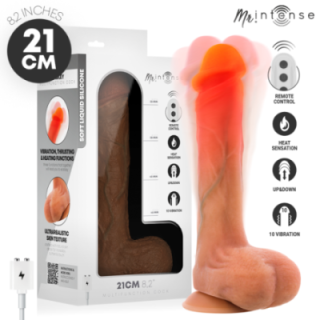 MR INTENSE - BRADLEY VIBRADOR DE SILICONE COM EFEITO DE AQUECIMENTO E CONTROLE REMOTO 21 CM - Ø - 4.2 CM