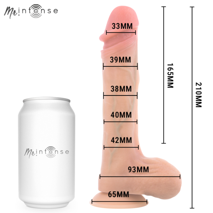 MR INTENSE - BRADLEY VIBRADOR DE SILICONE COM EFEITO DE AQUECIMENTO E CONTROLE REMOTO 21 CM - Ø - 4.2 CM