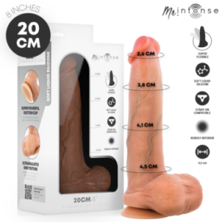 MR INTENSE - BRUCE M DILDO DE SILICONE COM TESTÍCULOS 20 CM -Ø- 4.5 CM