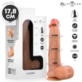 MR INTENSE - BRUCE S DILDO DE SILICONE COM TESTÍCULOS 17.8 CM -Ø- 4 CM