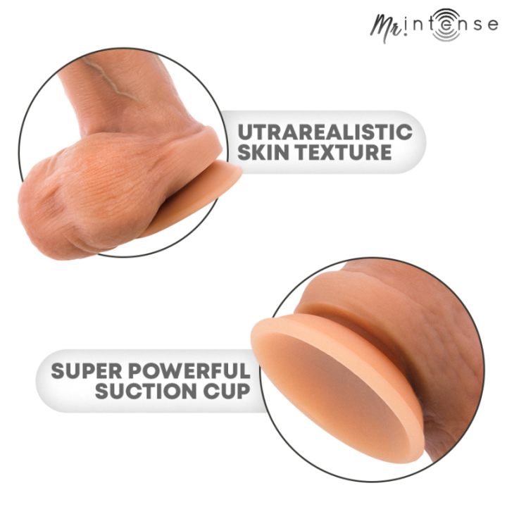 MR INTENSE - BRUCE S DILDO DE SILICONE COM TESTÍCULOS 17.8 CM -Ø- 4 CM