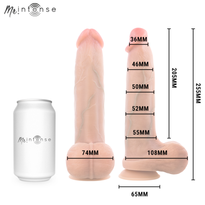 MR INTENSE - BRUCE XL DILDOR DE SILICONE COM TESTÍCULOS 25.5 CM -Ø- 5.5 CM