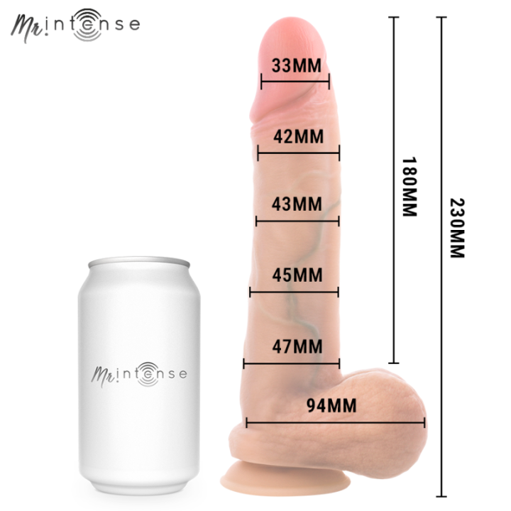 MR INTENSE - GARY L PÊNIS DE SILICONE ULTRA-REALISTA COM TESTÍCULOS 23 CM - Ø- 4.7 CM