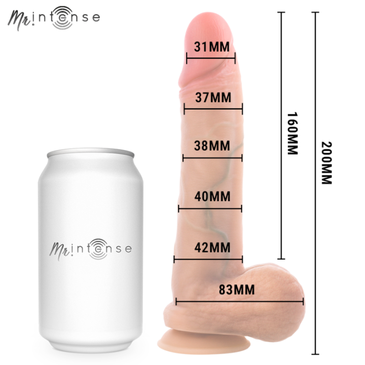 MR INTENSE - GARY M PÊNIS DE SILICONE ULTRA-REALISTA COM TESTÍCULOS 20 CM -Ø- 4.2 CM
