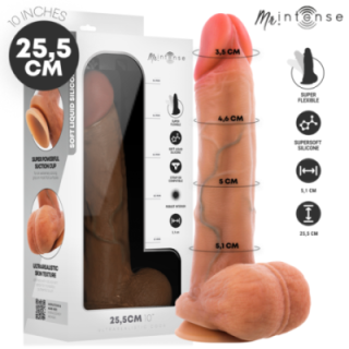 MR INTENSE - GARY XL PÊNIS DE SILICONE ULTRA-REALISTA COM TESTÍCULOS 25.5 CM -Ø- 5.1 CM
