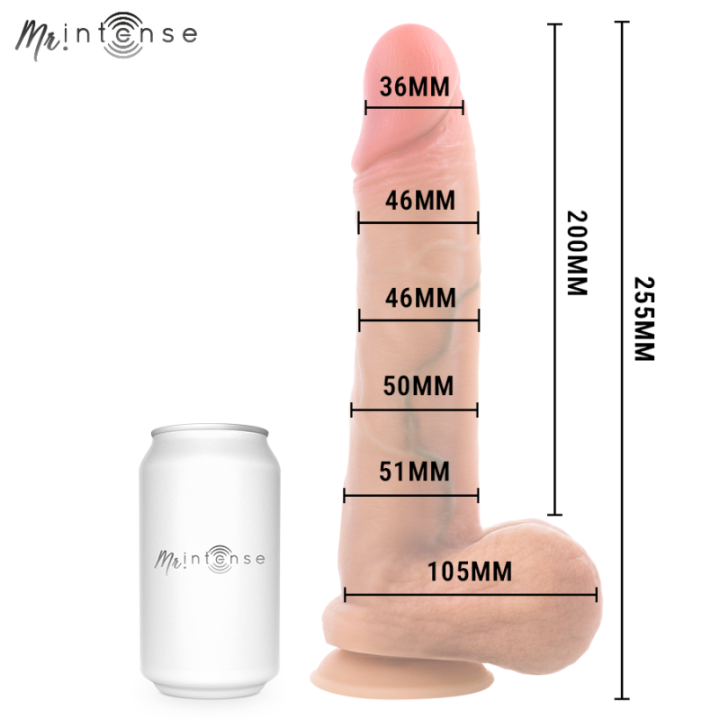 MR INTENSE - GARY XL PÊNIS DE SILICONE ULTRA-REALISTA COM TESTÍCULOS 25.5 CM -Ø- 5.1 CM