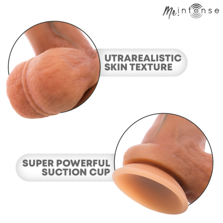 MR INTENSE - PÊNIS DE SILICONE ULTRARREALISTA DE GARY COM TESTÍCULOS. 17.8 CM - Ø - 4.2 CM