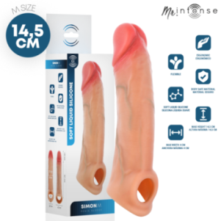 MR INTENSE - SIMON M CAPA DE SILICONE PARA PÊNIS 14.5 CM -Ø- 4 CM
