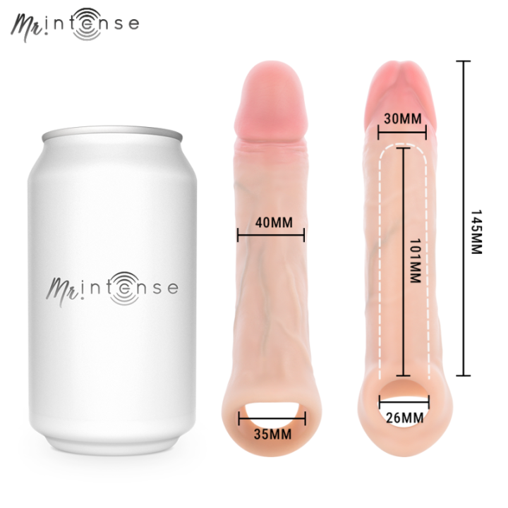 MR INTENSE - SIMON M CAPA DE SILICONE PARA PÊNIS 14.5 CM -Ø- 4 CM