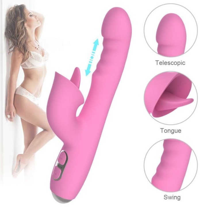 NALONE - T-MAY VIBRADOR MAGIC STICK COELHO - ROSA