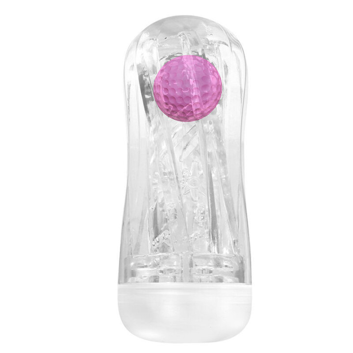 PRETTY LOVE - COPO DE MASTURBAÇÃO TEXTURIZADO 360º TRANSPARENTE