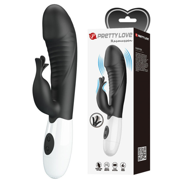 PRETTY LOVE - RASMUSSEN VIBRADOR COELHO COM 30 FUNÇÕES PRETO