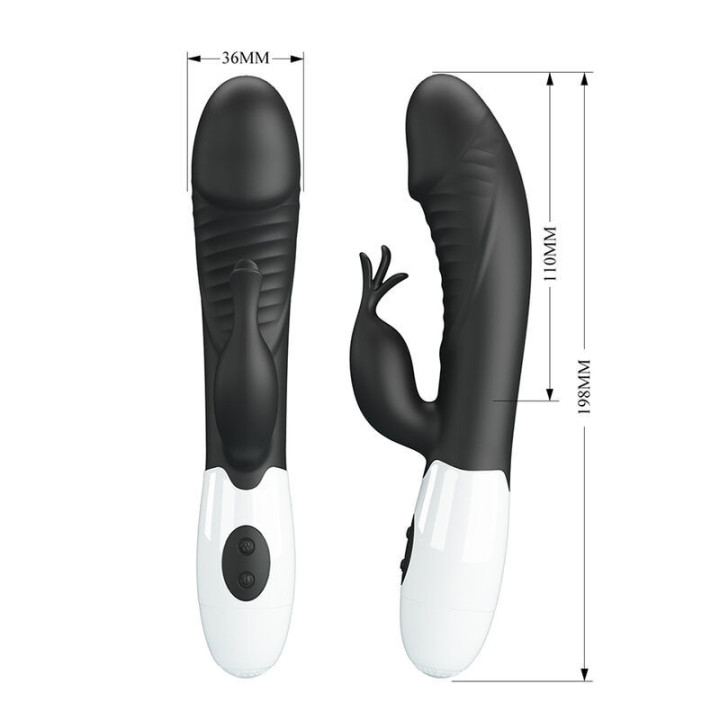 PRETTY LOVE - RASMUSSEN VIBRADOR COELHO COM 30 FUNÇÕES PRETO