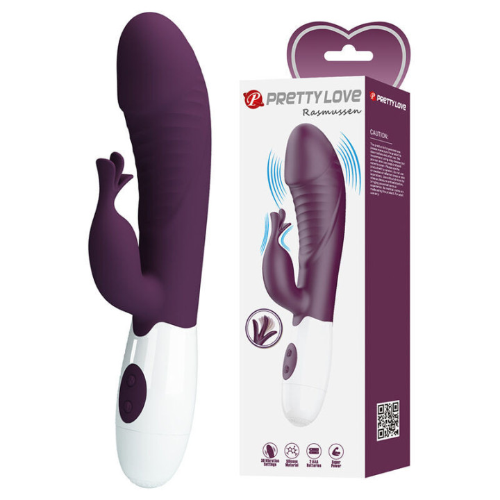 PRETTY LOVE - ROGUE MUSE VIBRADOR COELHO COM 30 FUNÇÕES ROXO