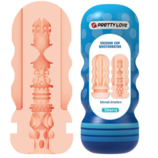 PRETTY LOVE - SHERRY. MASTURBADOR VAGINAL COM VENTOSA E TEXTURAS INTERNAS