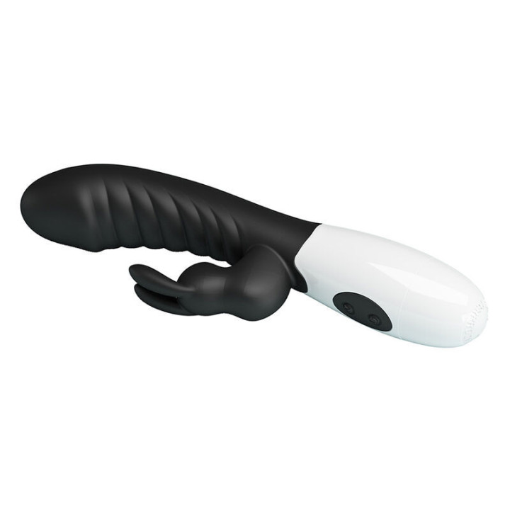 PRETTY LOVE - VIBRADOR COELHO NAUGHTY BUNNY COM 30 FUNÇÕES PRETO