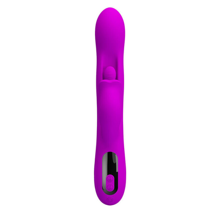 PRETTY LOVE - VIBRADOR OSCILATIVO YALANDA RABBIT COM DISPLAY DE LED ROXO