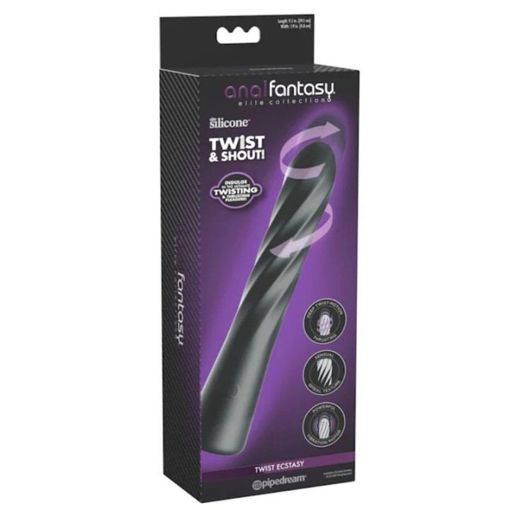 ANAL FANTASY ELITE - TWIST ECSTASY ESTIMULADOR ANAL ROTATIVO RECARREGÁVEL
