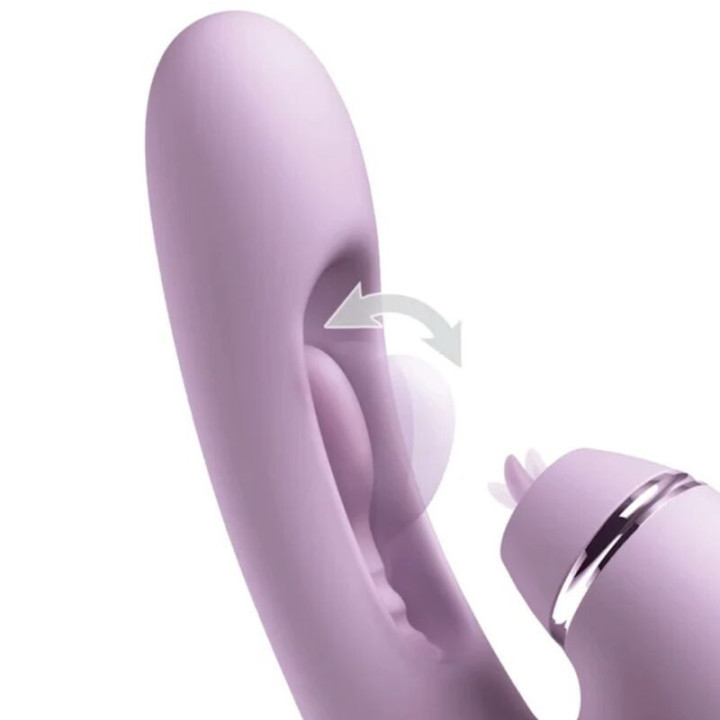 FANTASY FOR HER - G-TOUCH PULSE PRO VIBRADOR COELHO ROXO PARA PONTO G E CLITÓRIS
