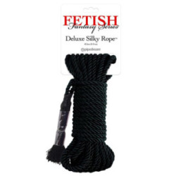 FETISH FANTASY SERIES - CORDA DE SEDA PRETA DE LUXO 9,75 M