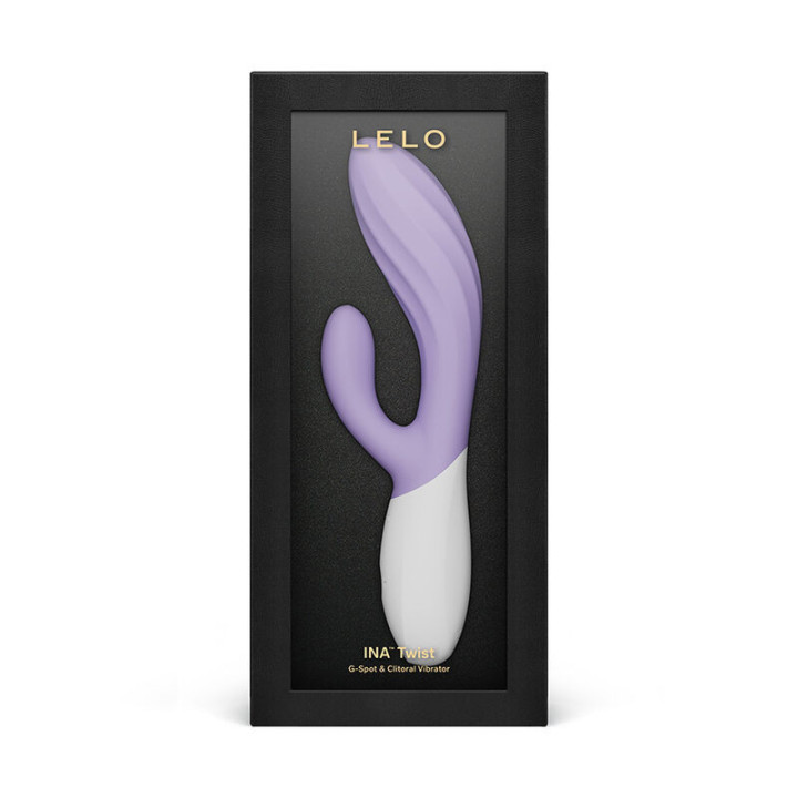 LELO - INA TWIST VIBRADOR DUPLO COELHO PARA PONTO G E CLITÓRIS LAVANDA