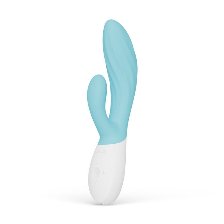 LELO - INA TWIST VIBRADOR DUPLO COELHO PARA PONTO G E CLITÓRIS AZUL