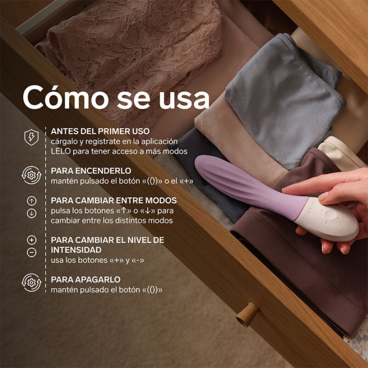 LELO - MONA TWIST VIBRADOR DE PONTO G RECARREGÁVEL COM CONTROLE POR APLICATIVO LAVANDA