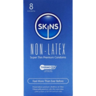 SKINS - CAMISINHAS SEM LÁTEX - PACOTE COM 8 UNIDADES