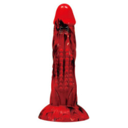 POWER MONSTERS - DILDO FANTASIA MINOTAURO COM VENTOSA 21 CM Ø 5 CM VERMELHO E PRETO